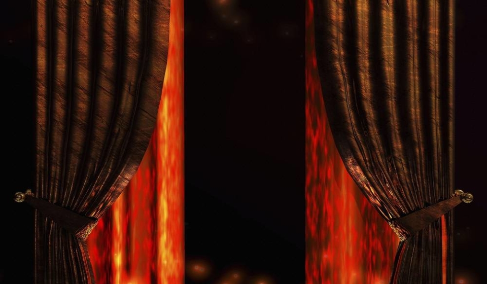 Digital Illustration of a Curtain